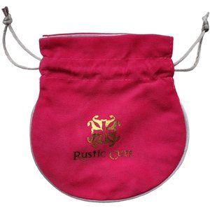 Rustic Cuff Red Jewelry Pouch